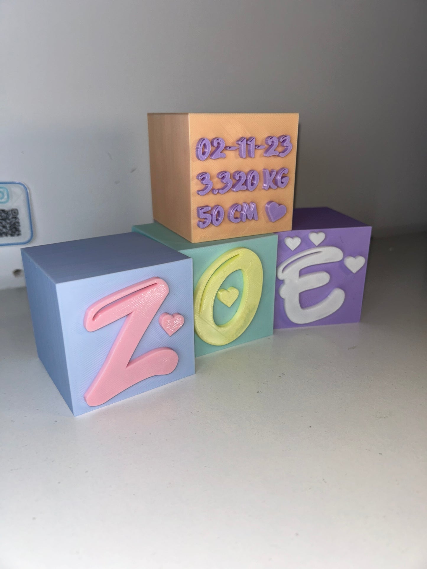 Bloques/Cubos de Nacimiento Personalizados