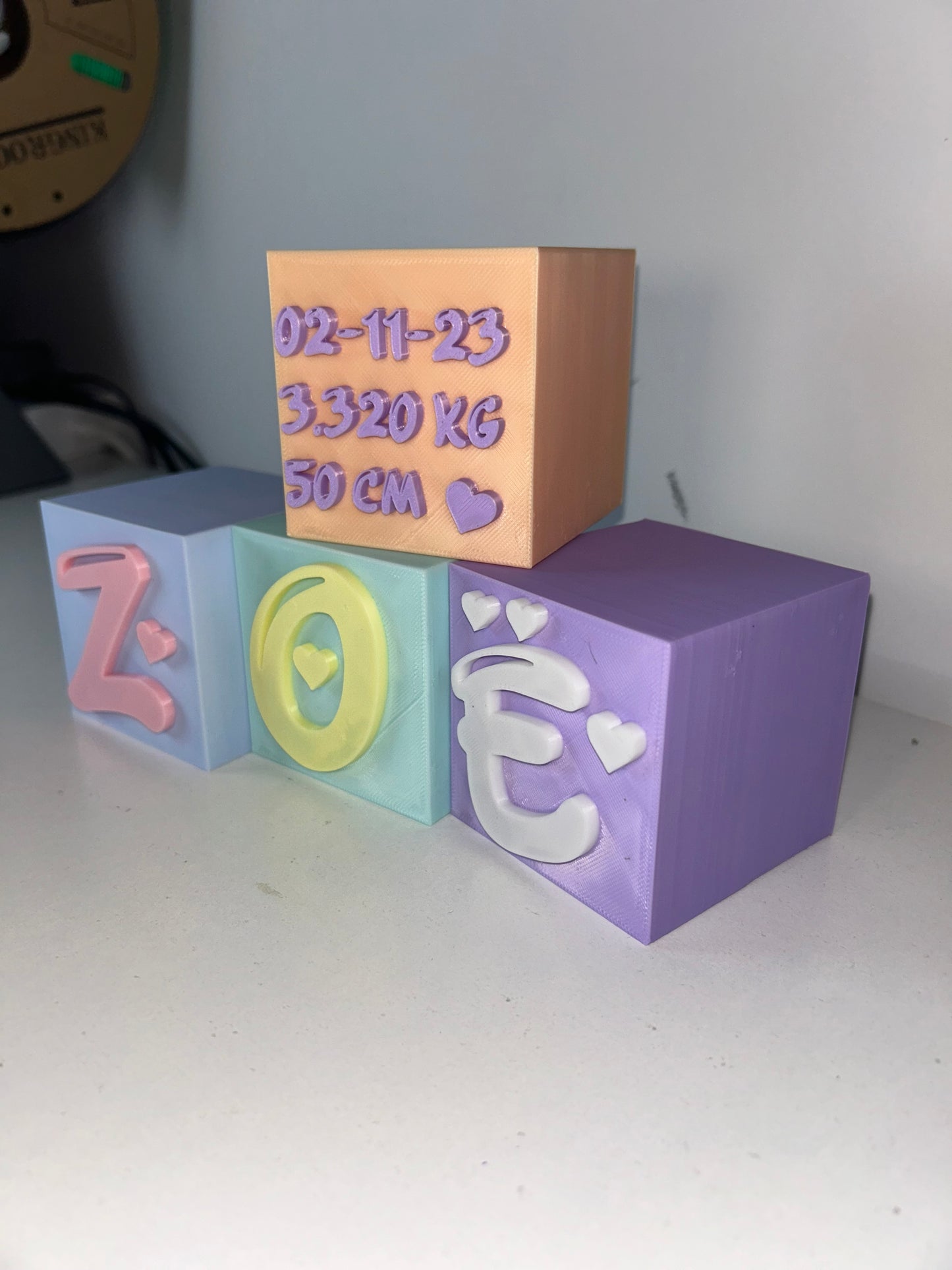 Bloques/Cubos de Nacimiento Personalizados