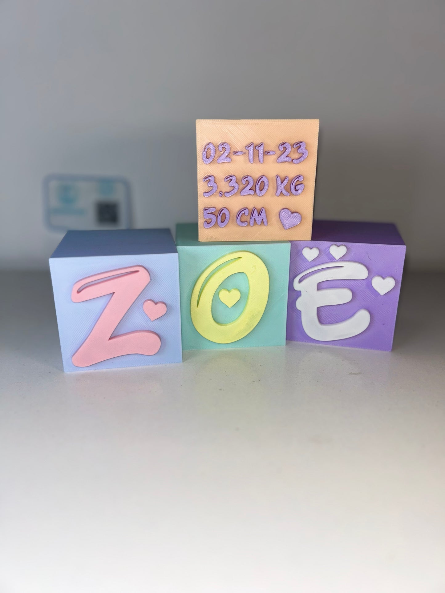 Bloques/Cubos de Nacimiento Personalizados