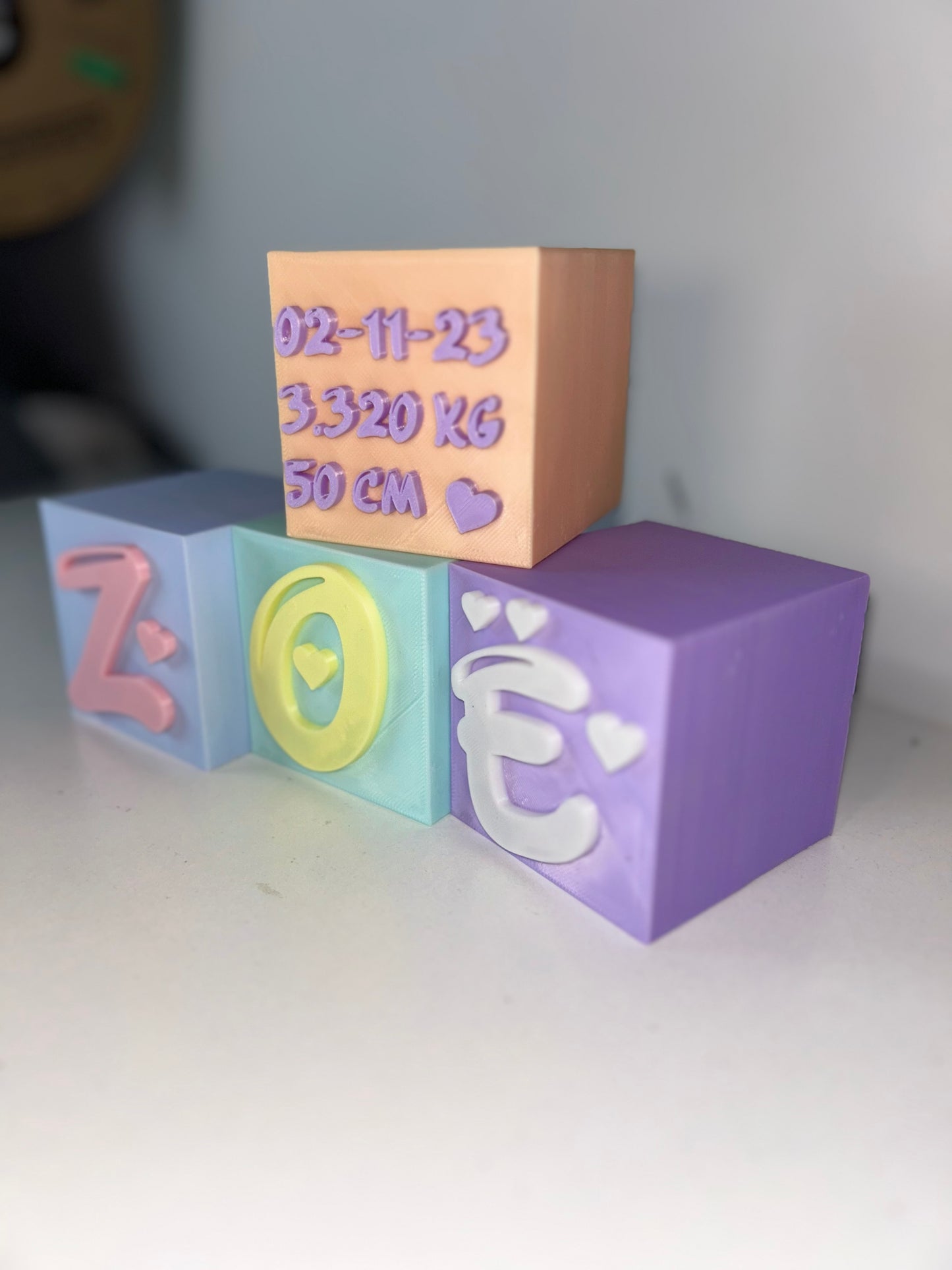 Bloques/Cubos de Nacimiento Personalizados