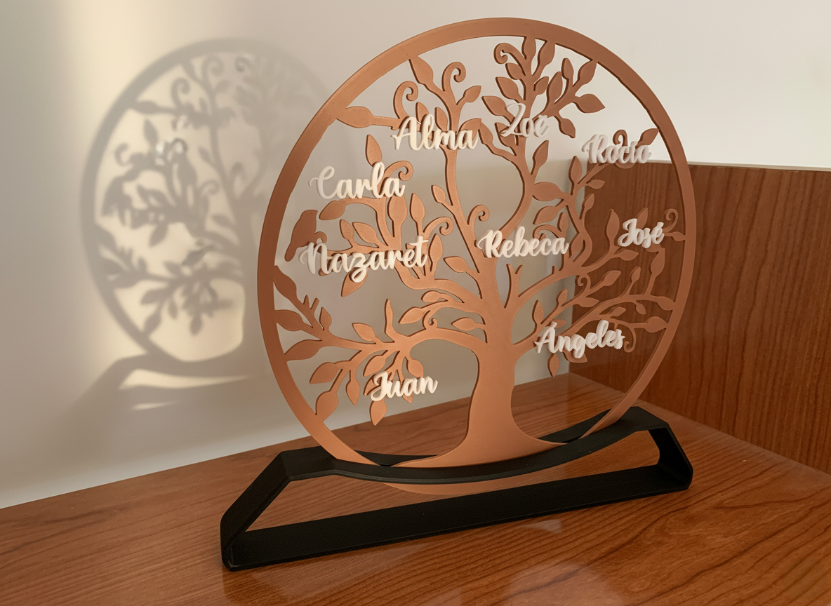 Árbol Genealógico Personalizado en 3D
