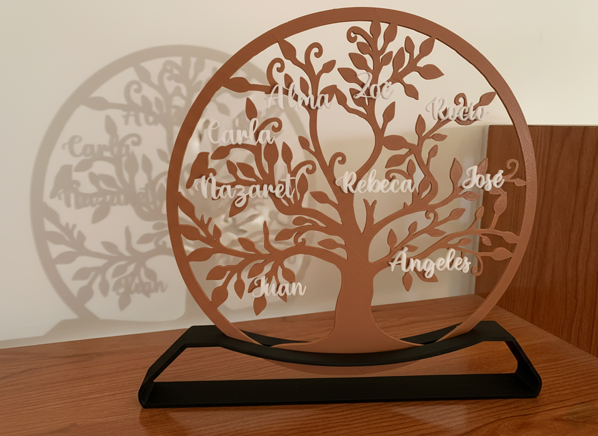 Árbol Genealógico Personalizado en 3D