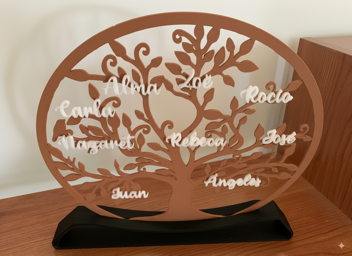 Árbol Genealógico Personalizado en 3D